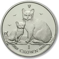 (2008) Монета Остров Мэн 2008 год 1 крона "Бурмилла"  Медь-Никель  UNC