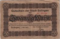 (№1920) Банкнота Германия 1920 год "20 Mark"