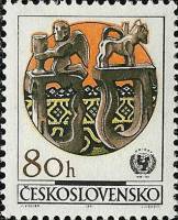 (1971-061) Марка Чехословакия "Ангел и лошадка"    Народное искусство II Θ