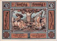 (№1921) Банкнота Германия 1921 год "50 Pfennig"