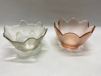 Салатник, фруктовница 2 шт, цветное стекло СССР