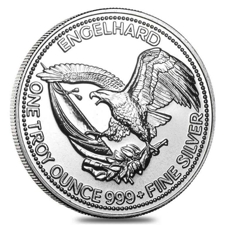 (1986) Монета США 1986 год 1 унция &quot;Старатель&quot;  Серебро Ag 999  PROOF