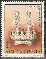 (1984-061) Марка Венгрия "Корона Тооры Буда"    Искусство из Еврейского музея, Будапешт II Θ