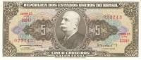 (1953-1964) Банкнота Бразилия 1953-1964 год 5 крузейро "Барайо до Рио Бранко"   UNC
