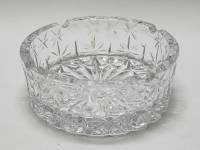 Пепельница хрустальная с высоким бортиком диаметр 14см (сост. отл)