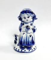 Фарфоровый сувенир "Аленушка" гжель, авторская работа