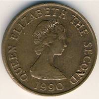 (№1983km54) Монета Джерси 1983 год 1 Penny (немагнитный)