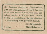 (№1920) Банкнота Австрия 1920 год "20 Heller"