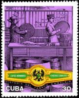 (1970-051) Марка Куба "Упаковка сигар"    Табачная промышленность III Θ