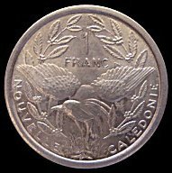 (№1971km8) Монета Новая Каледония 1971 год 1 Franc