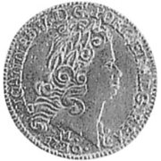 (№1727km125) Монета Бразилия 1727 год 1,600 Reacute;is (Жоао В)