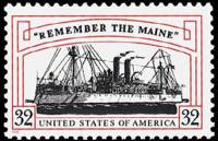 (№1998-2937) Марка США 1998 год "Вспомните Мэйн", Гашеная