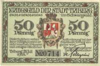 (№1918) Банкнота Германия 1918 год "50 Pfennig"