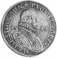 (№1616km205.2) Монета Австрия 1616 год 1 Thaler