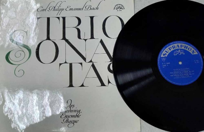 Пластинка виниловая И.С. Бах Trio sonats Supraphon 300 мм. 