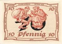 (№1921) Банкнота Германия 1921 год "10 Pfennig"