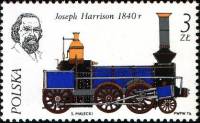 (1976-012) Марка Польша "Локомотив (1840)"    История локомотива III Θ