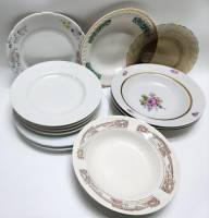 Тарелки суповые столовые 17 штук разные