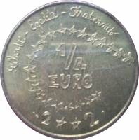 (№2002km1293) Монета Франция 2002 год frac14; Euro (Дети)
