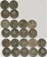 173 175 177 179-186 11 монет по 2 злотых Набор монет Польша 2009 год   UNC