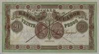 (№1870P-S141 D) Банкнота Эквадор 1870 год "20 Pesos"