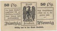 (№1917) Банкнота Германия 1917 год "50 Pfennig"