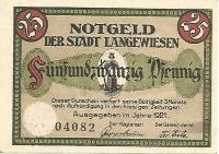 (№1921) Банкнота Германия 1921 год "25 Pfennig"