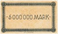 (№1923) Банкнота Германия 1923 год "5,000,000 Mark"