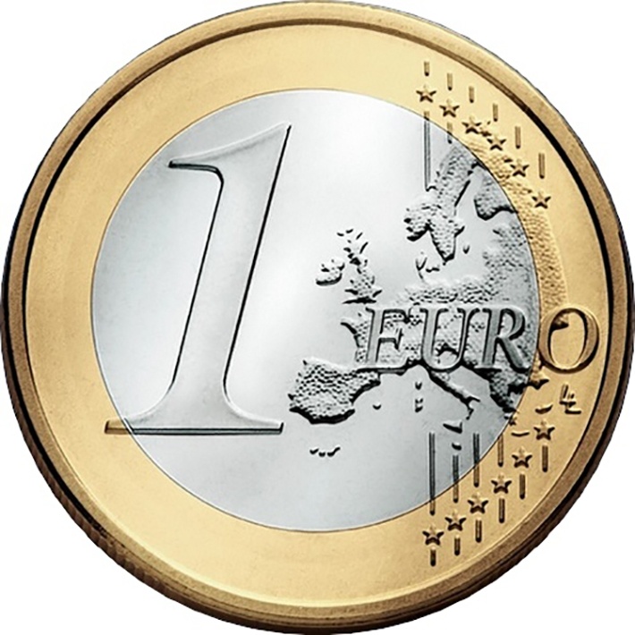 (2014) Монета Латвия 2014 год 1 евро   Биметалл  UNC
