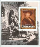 (1981-072) Блок марок  Северная Корея "Автопортрет"   375 лет со дня рождения Рембрандта II Θ
