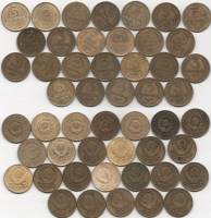 1926-57, 3 коп, 25 шт Набор монет СССР 1926 28-33 36-41 43 46 48-57   VF