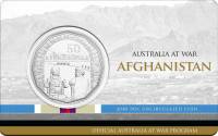 (2016) Монета Австралия 2016 год 50 центов "Афганистан"  Медь-Никель  Буклет