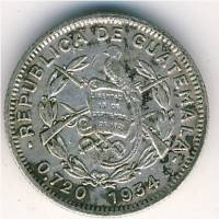 (№1928km238.2) Монета Гватемала 1928 год 5 Centavos