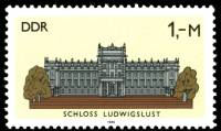 (1986-050) Марка Германия (ГДР) "Замок Людвигслуст"    Замки II Θ
