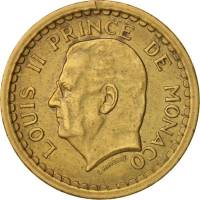 (№1945km121a) Монета Монако 1945 год 2 Francs