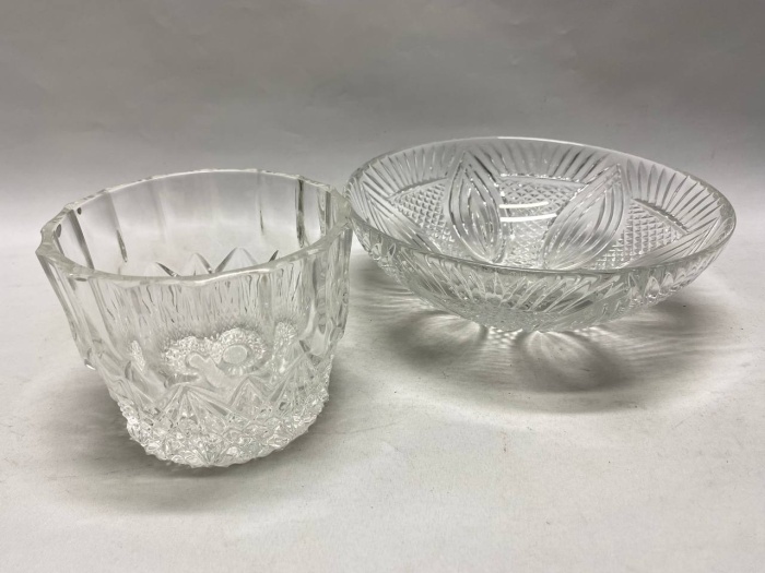 Салатник круглый хрусталь 2 шт СССР