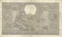 (№1939P-107a.12) Банкнота Бельгия 1939 год "100 Francs"