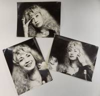 Фото 3 штуки Ирина Аллегрова портрет 1995 г черно-белые 22 х 17,5 см