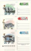 1980-084-86 Набор почтовых карточек СССР XXII Летняя олимпиада Москва 1980  3 шт ,  Без гашения