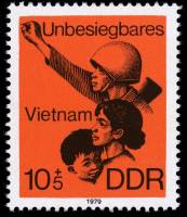 (1979-082) Марка Германия (ГДР) "Вьетнамцы"    Непобедимый Вьетнам III O