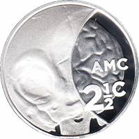 2018 Монета ЮАР Южно-Африканская республика 2018 год 2,5 цента Компьютерная томография  Серебро Ag 9