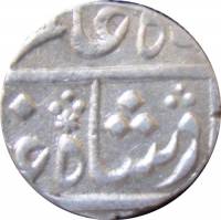 (№1800km212.2) Монета Индия 1800 год 1 Rupee (Шах Алам II в)