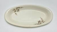 Блюдо овальное цветы, ЗИК Конаково, СССР