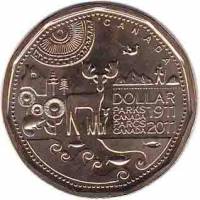 (2011) Монета Канада 2011 год 1 доллар   Серебрение  UNC