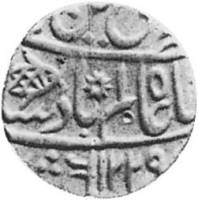 (№1813km38) Монета Индия 1813 год frac12; Rupee (Шах Алам II в)