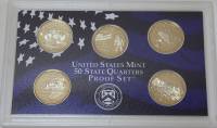 (2002s, 5 монет по 25 центов, Штаты) Набор США 2002 год  Годовой набор  PROOF