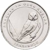 (2018) Монета Турция 2018 год 1 куруш "Сплюшка"  Медь-Никель  UNC