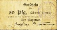 (№1914) Банкнота Германия 1914 год "50 Pfennig"