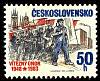 (1983-006) Марка Чехословакия "Вооруженные рабочие"    35-летие 'Победоносного февраля' и 'Националь