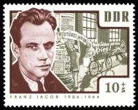 (1964-013) Марка Германия (ГДР) "Франц Якоб"    Герои сопротивления II Θ